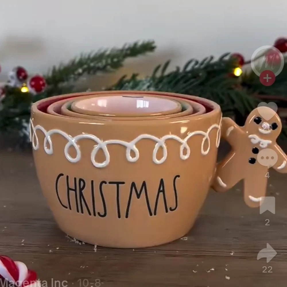 Rae Dunn Gingerbread Measuring‎ Cups